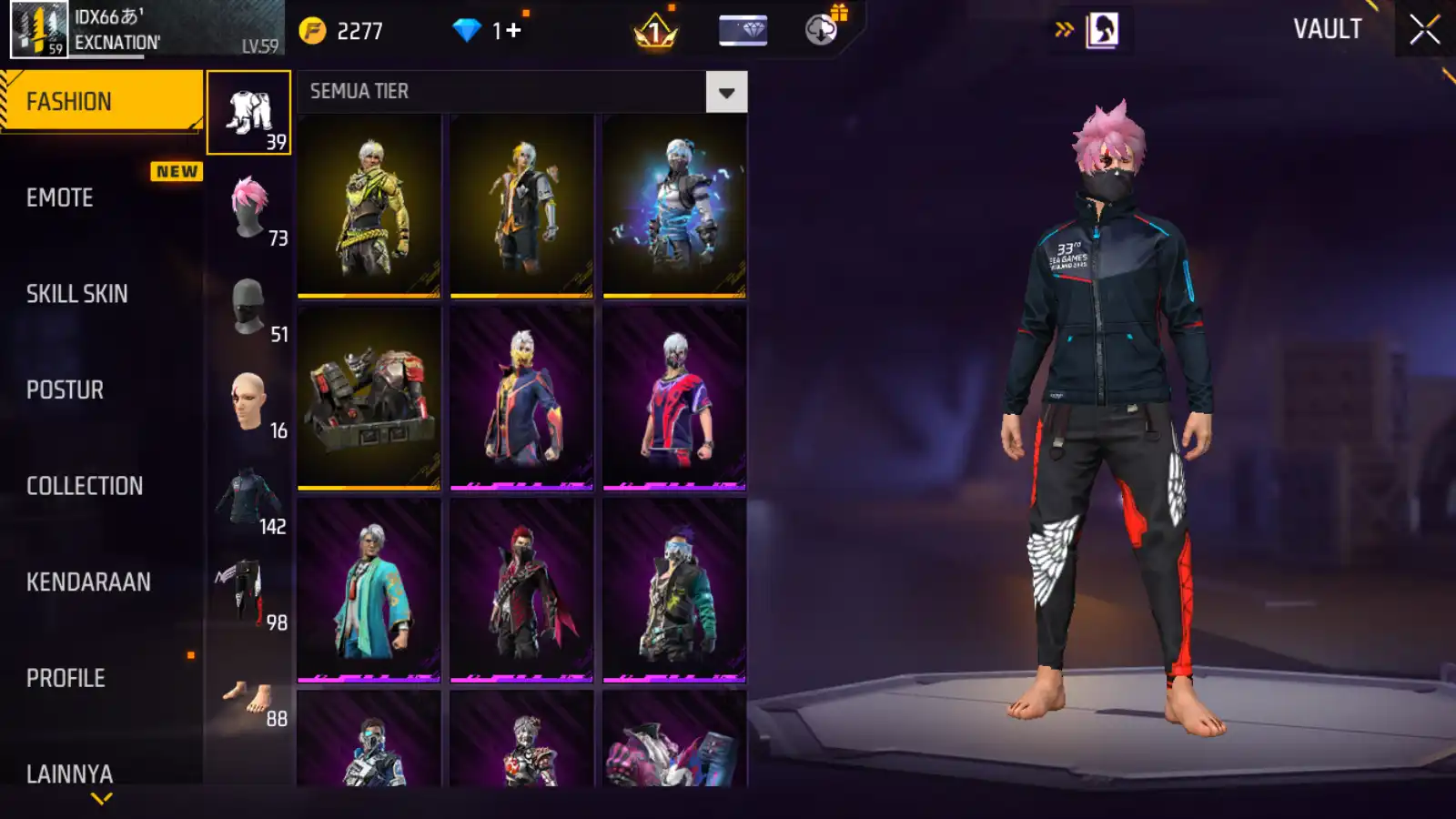 FREE FIRE SG 2 RASA [0002]